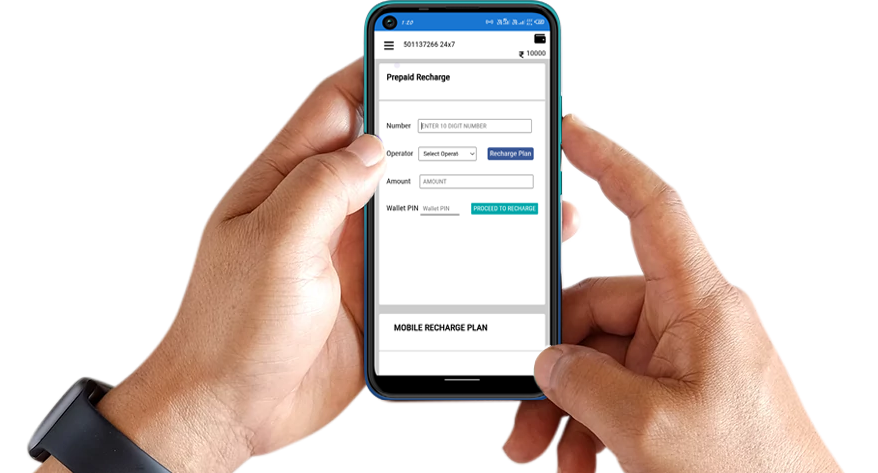 AI-style concept image of Digi Bharati Khata app in hand